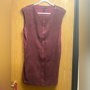 BCBGMAXAZRIA velvet dress with stretch panel on sides